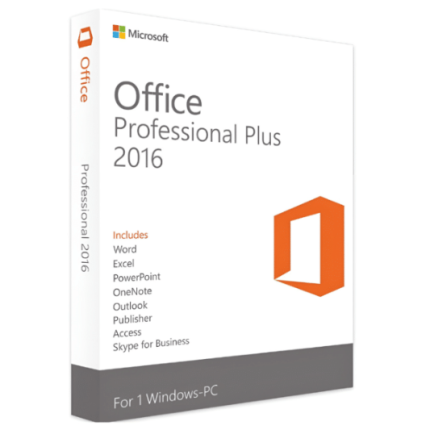 Microsoft Office 2016 Professional Plus – PC – Attivazione Online – Licenza A Vita